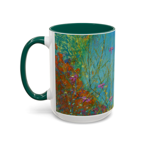 Mug - Allen Hummingbird flying home after a days work of harvesting in the meadow