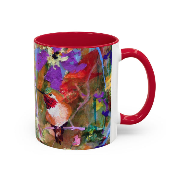 Mug - Hide and Seek Young Hummingbird Colorful Mug (11oz, 15oz)