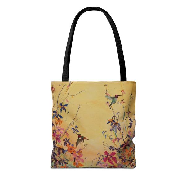 Hummingbirds at Dawn  Bag, Reusable Shopping Tote, Summer Beach Bag, Eco-Friendly Carryall, Gift for Nature Lovers