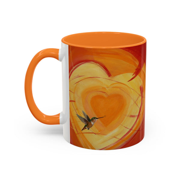 Mug - Colorful Allen Hummingbird Heart Design