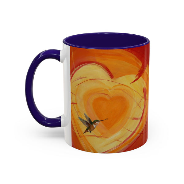 Mug - Colorful Allen Hummingbird Heart Design