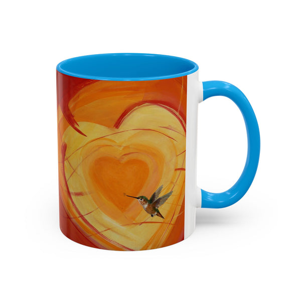 Mug - Colorful Allen Hummingbird Heart Design