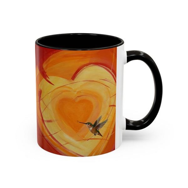 Mug - Colorful Allen Hummingbird Heart Design
