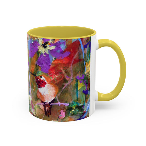 Mug - Hide and Seek Young Hummingbird Colorful Mug (11oz, 15oz)