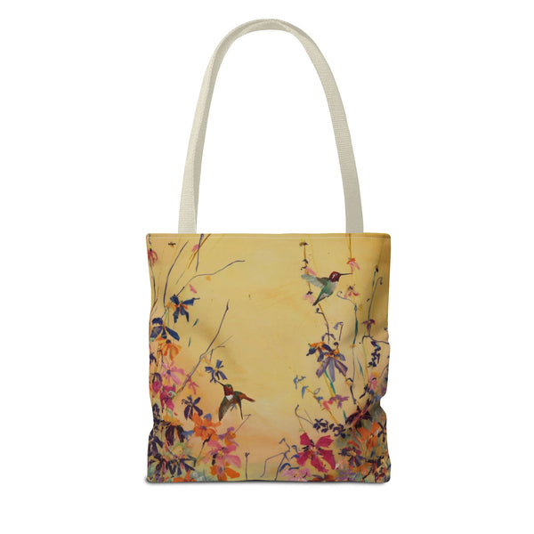 Hummingbirds at Dawn  Bag, Reusable Shopping Tote, Summer Beach Bag, Eco-Friendly Carryall, Gift for Nature Lovers