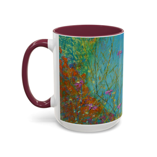 Mug - Allen Hummingbird flying home after a days work of harvesting in the meadow