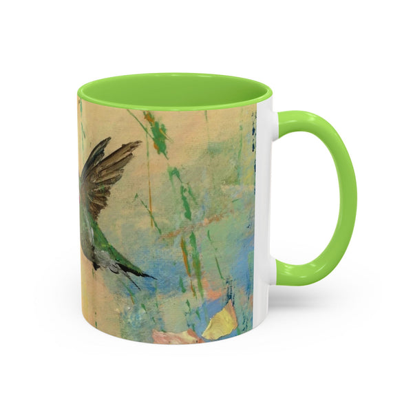 Mug - Early Morning Hummingbird Floral Design