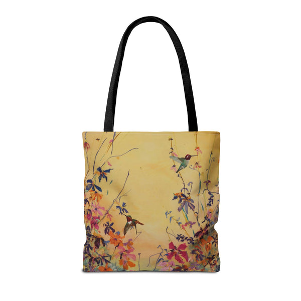 Hummingbirds at Dawn  Bag, Reusable Shopping Tote, Summer Beach Bag, Eco-Friendly Carryall, Gift for Nature Lovers