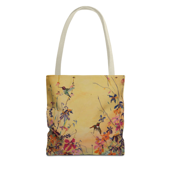 Hummingbirds at Dawn  Bag, Reusable Shopping Tote, Summer Beach Bag, Eco-Friendly Carryall, Gift for Nature Lovers