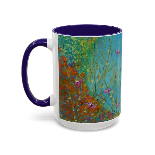 Mug - Allen Hummingbird flying home after a days work of harvesting in the meadow