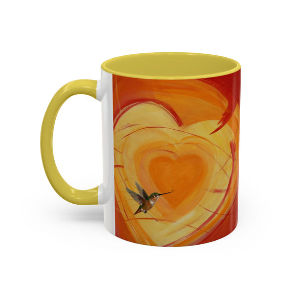 Mug - Colorful Allen Hummingbird Heart Design