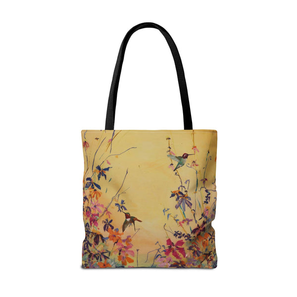Hummingbirds at Dawn  Bag, Reusable Shopping Tote, Summer Beach Bag, Eco-Friendly Carryall, Gift for Nature Lovers