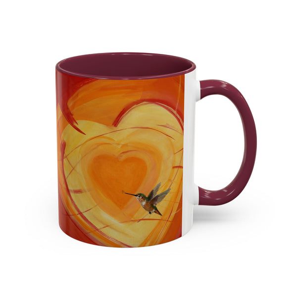 Mug - Colorful Allen Hummingbird Heart Design