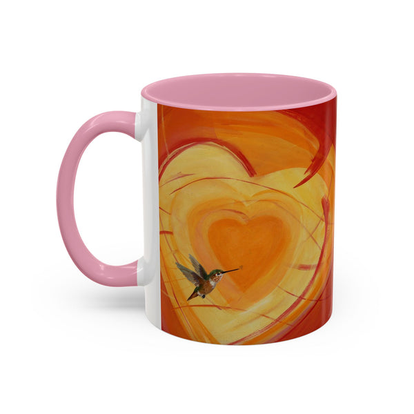 Mug - Colorful Allen Hummingbird Heart Design