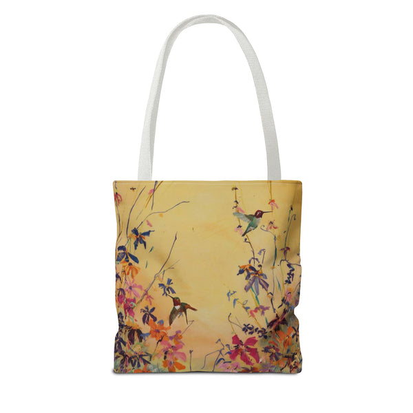 Hummingbirds at Dawn  Bag, Reusable Shopping Tote, Summer Beach Bag, Eco-Friendly Carryall, Gift for Nature Lovers