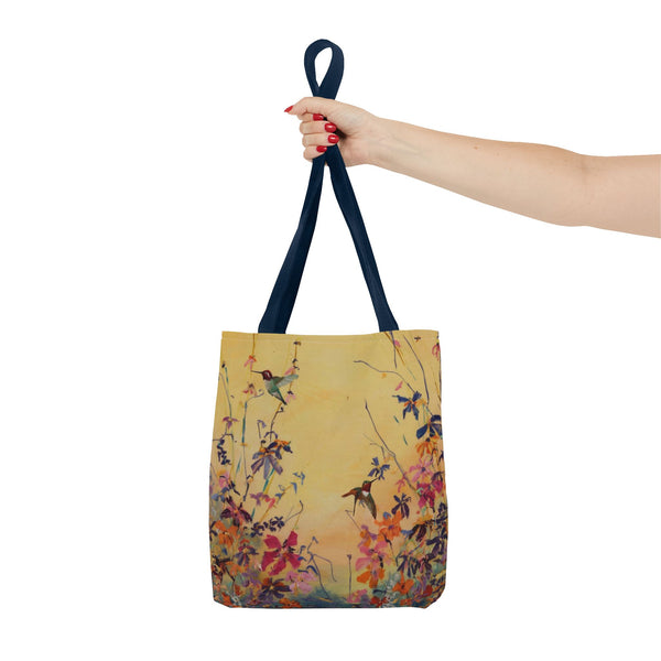 Hummingbirds at Dawn  Bag, Reusable Shopping Tote, Summer Beach Bag, Eco-Friendly Carryall, Gift for Nature Lovers