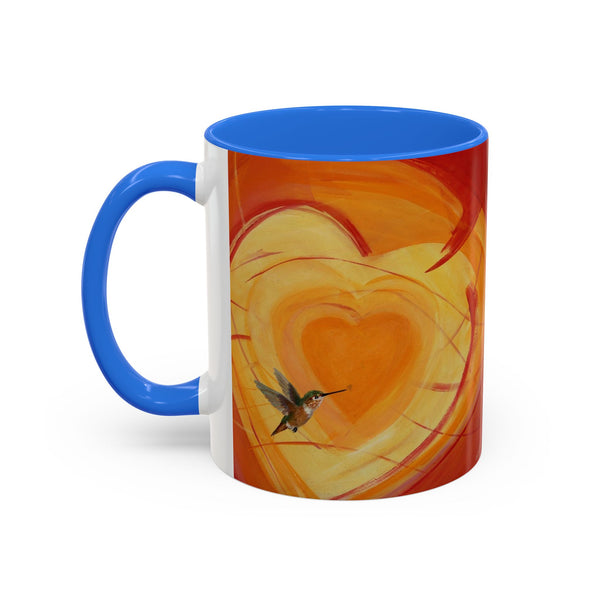Mug - Colorful Allen Hummingbird Heart Design