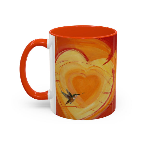 Mug - Colorful Allen Hummingbird Heart Design