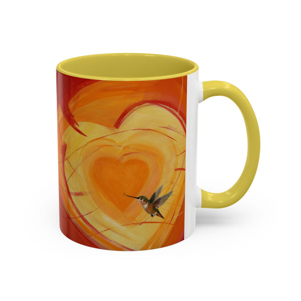 Mug - Colorful Allen Hummingbird Heart Design