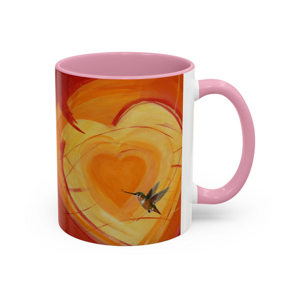 Mug - Colorful Allen Hummingbird Heart Design