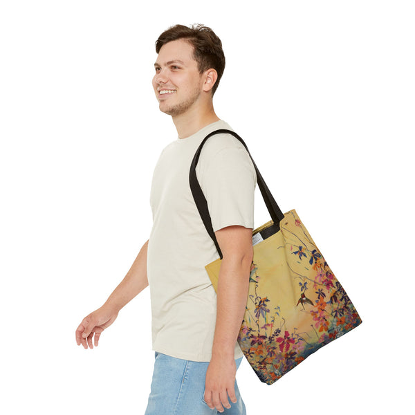 Hummingbirds at Dawn  Bag, Reusable Shopping Tote, Summer Beach Bag, Eco-Friendly Carryall, Gift for Nature Lovers
