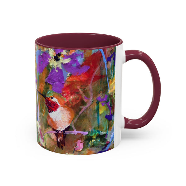 Mug - Hide and Seek Young Hummingbird Colorful Mug (11oz, 15oz)