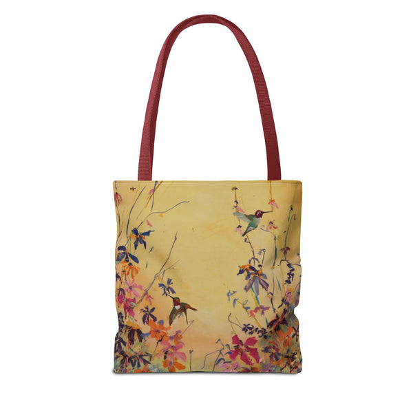 Hummingbirds at Dawn  Bag, Reusable Shopping Tote, Summer Beach Bag, Eco-Friendly Carryall, Gift for Nature Lovers
