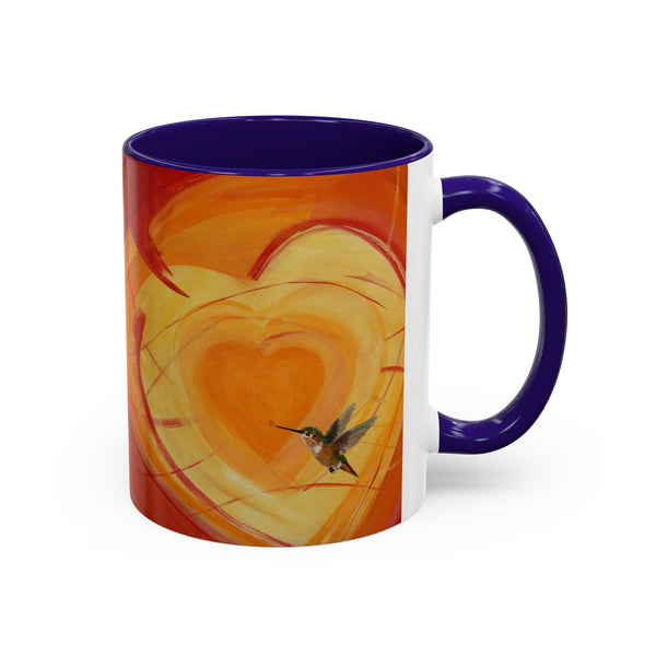 Mug - Colorful Allen Hummingbird Heart Design