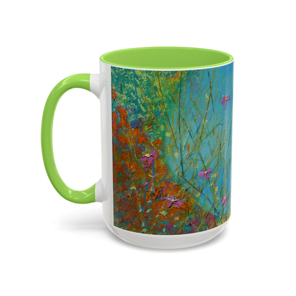 Mug - Allen Hummingbird flying home after a days work of harvesting in the meadow