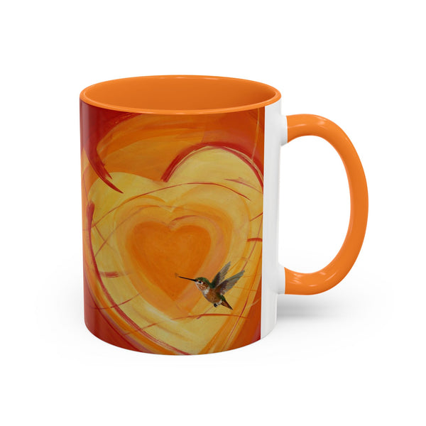 Mug - Colorful Allen Hummingbird Heart Design