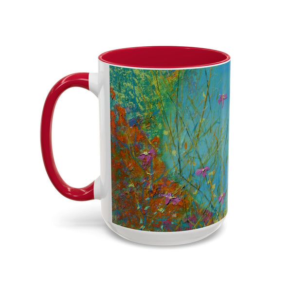 Mug - Allen Hummingbird flying home after a days work of harvesting in the meadow