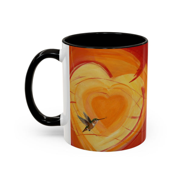 Mug - Colorful Allen Hummingbird Heart Design