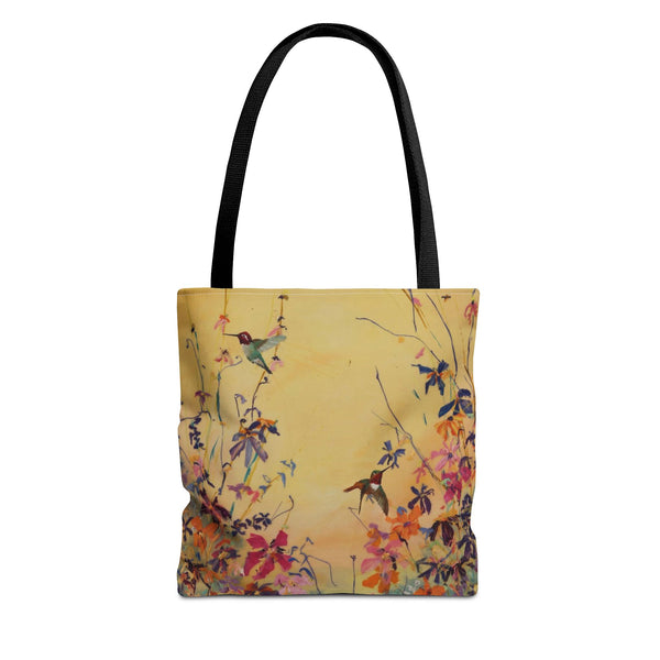 Hummingbirds at Dawn  Bag, Reusable Shopping Tote, Summer Beach Bag, Eco-Friendly Carryall, Gift for Nature Lovers