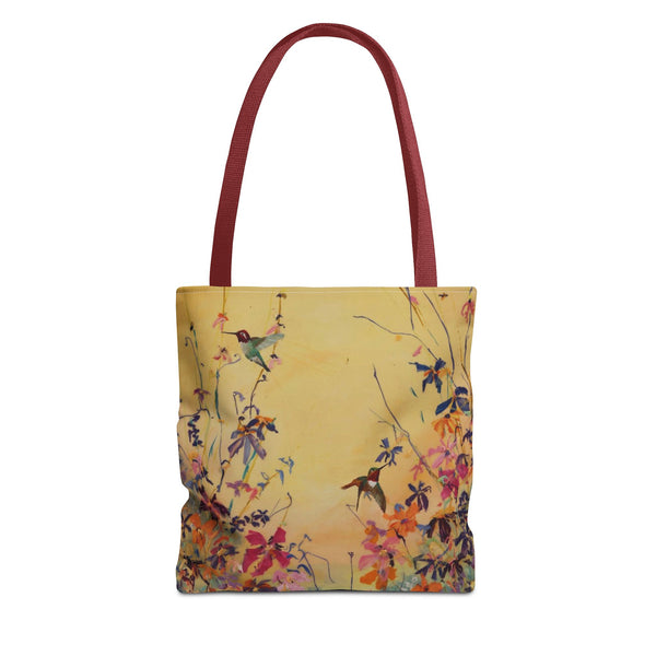 Hummingbirds at Dawn  Bag, Reusable Shopping Tote, Summer Beach Bag, Eco-Friendly Carryall, Gift for Nature Lovers