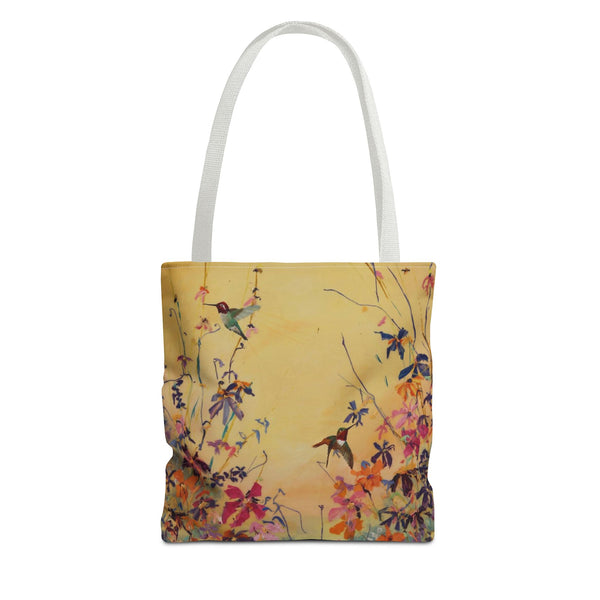 Hummingbirds at Dawn  Bag, Reusable Shopping Tote, Summer Beach Bag, Eco-Friendly Carryall, Gift for Nature Lovers