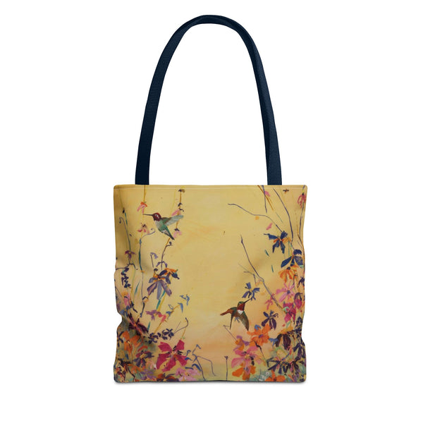 Hummingbirds at Dawn  Bag, Reusable Shopping Tote, Summer Beach Bag, Eco-Friendly Carryall, Gift for Nature Lovers