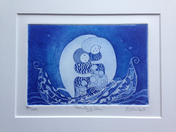framed Good Morning & Good Night  - We are a Family