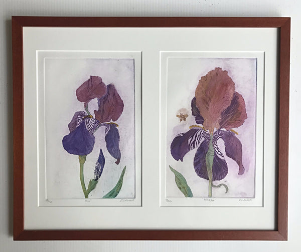 Framed Purple Iris 16x20