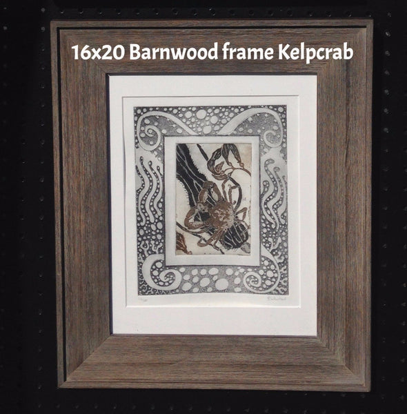 Black Framed Black & White Ocean Quadruptic