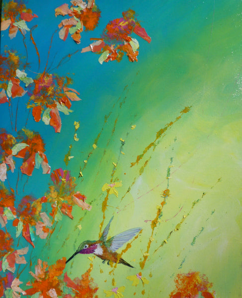 Allen Hummer Double original 2 16x20 paintings