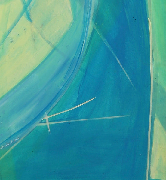 Watch out - Incoming, original  painting 30"x40"