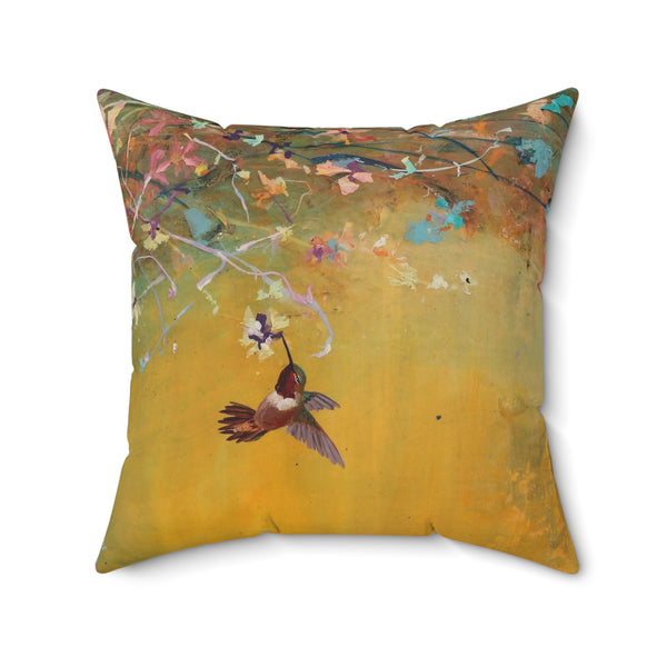 Faux Suede Square Pillow
