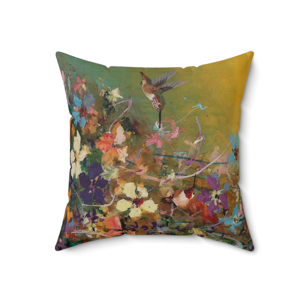 Faux Suede Square Pillow