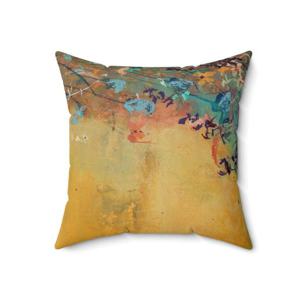 Faux Suede Square Pillow