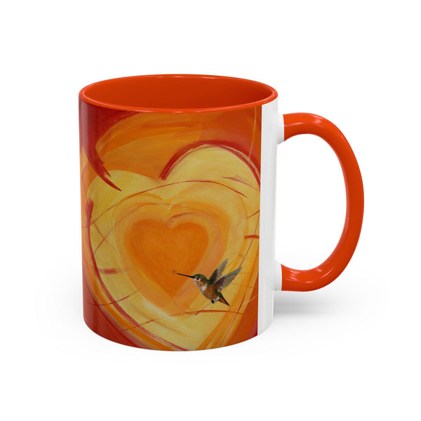 Mug - Colorful Allen Hummingbird Heart Design