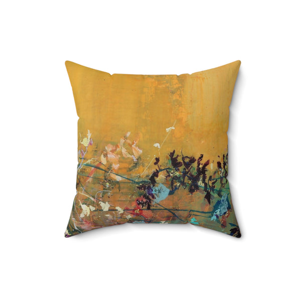 Faux Suede Square Pillow
