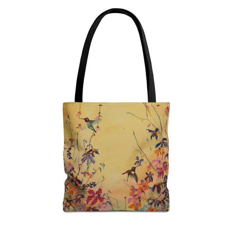 Hummingbirds at Dawn  Bag, Reusable Shopping Tote, Summer Beach Bag, Eco-Friendly Carryall, Gift for Nature Lovers