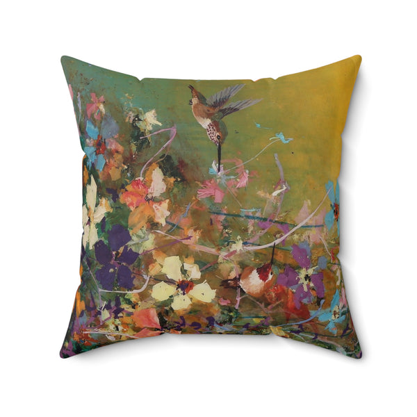 Faux Suede Square Pillow