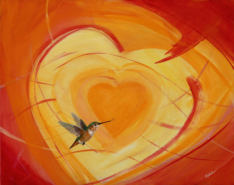 A Sunny heart for Allen Hummingbird