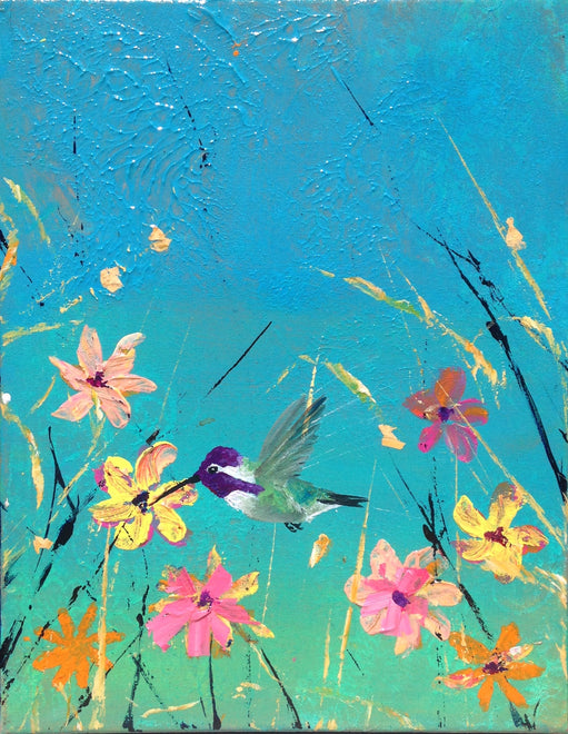 Holiday Hummingbird painting sale